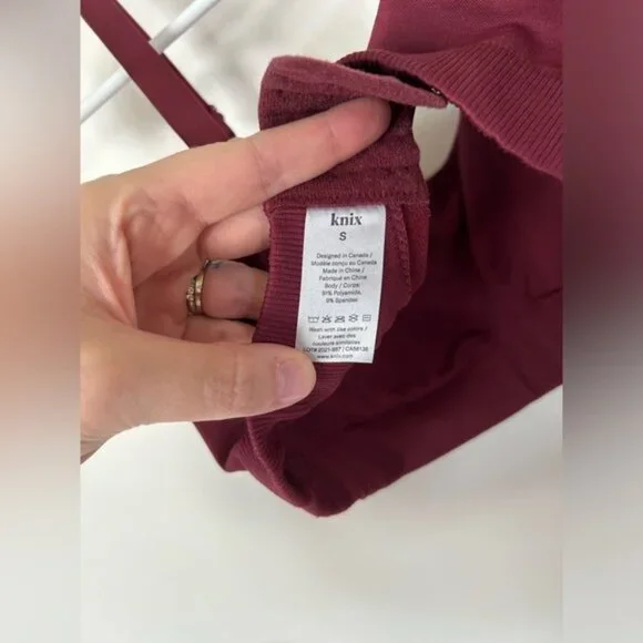 Knix Good to Go Seamless Bra Cranberry Medium - Picture 11 of 11